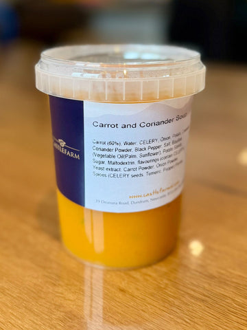 Carrot and coriander soup