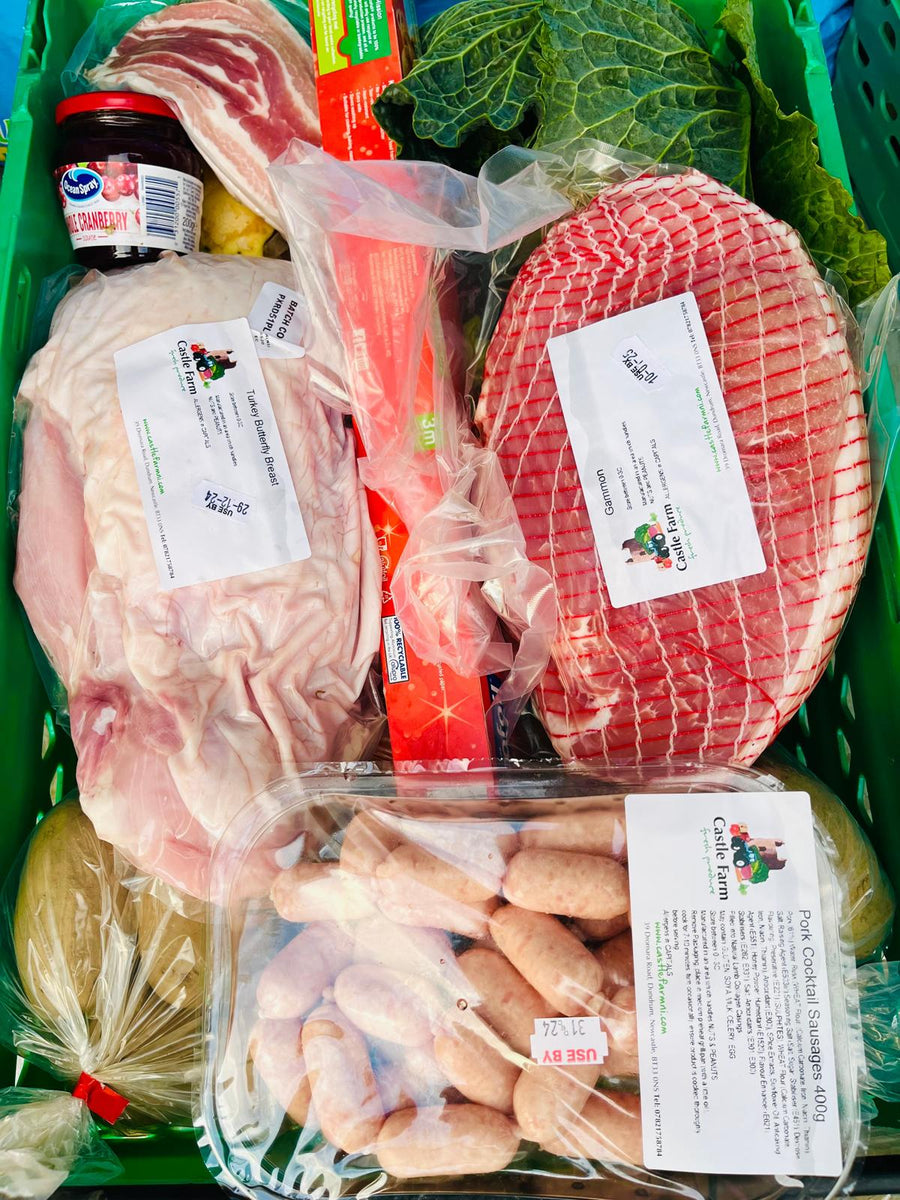 2025 Small Christmas Turkey Fillet Crown and Ham Box – Castle Farm ...