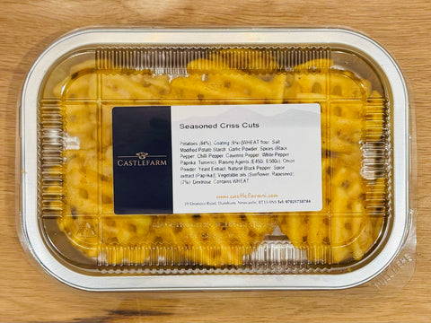 Seasoned criss cut fries