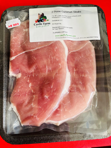 2 Prime Gammon steaks
