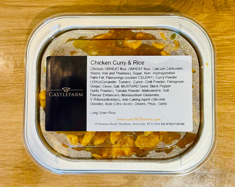 Chicken curry with rice